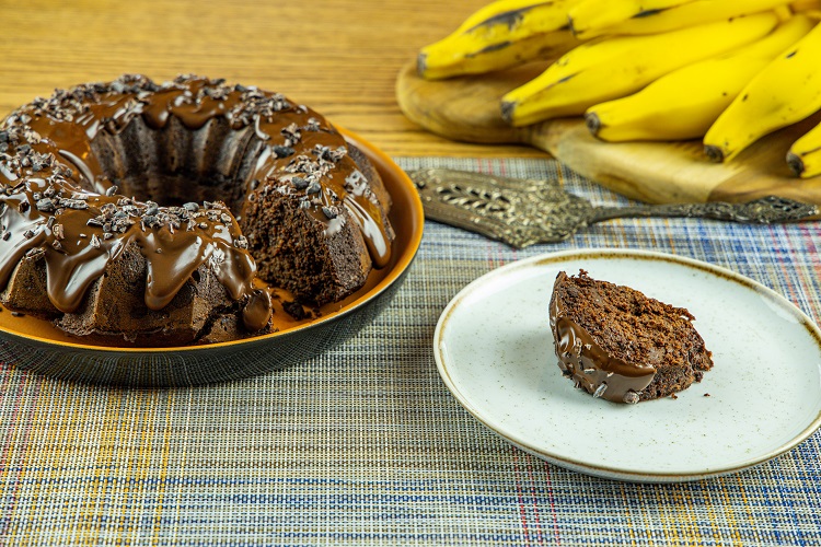 Bolo de banana fofinho