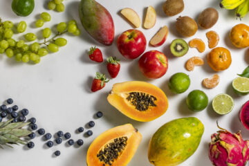 Frutas orgânicas da Raízs.